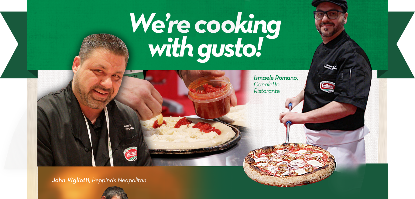 We're cooking with gusto