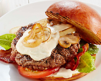 Bacon Burger with Président® Creamy Brie