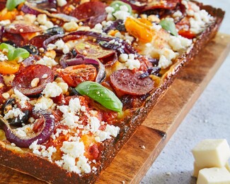 Galbani® Detroit-Style Mediterranean Pizza