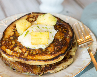 Galbani® Lime Ricotta Pancakes with Pineapple