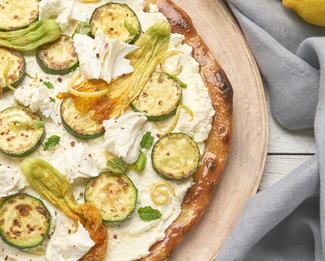 Galbani® Zucchini Flower Pizza