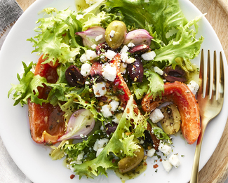 Minted Mediterranean Salad With Président® Feta Crumbles