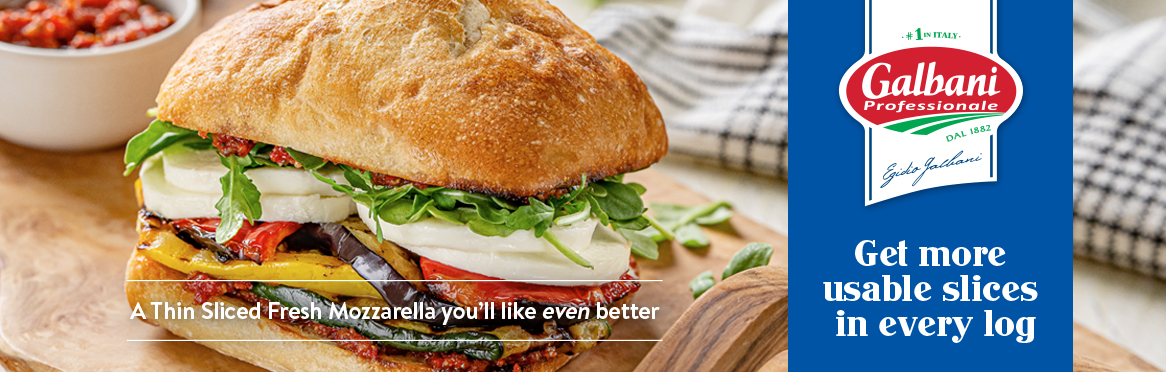 Galbani® Thin Sliced Fresh Mozzarella. From Galbani® Professionale™, #1 in Italy – A fresh way to stack up savings!