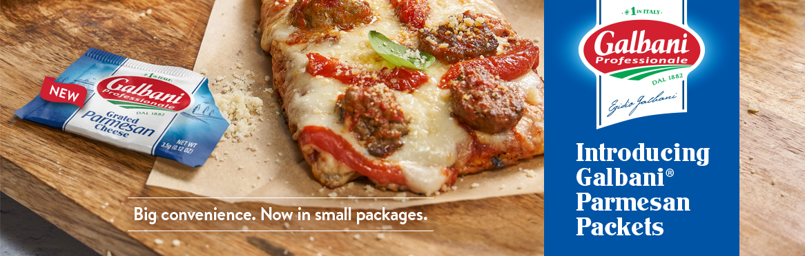 Introducing Galbani® Parmesan Packets. Big convenience. Now in small packages.