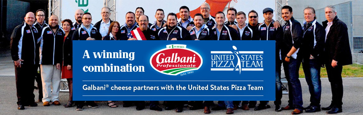 Galbani® cheese partners with the United States Pizza Team. A winning combination: Galbani® Professionale™ and United States Pizza Team.